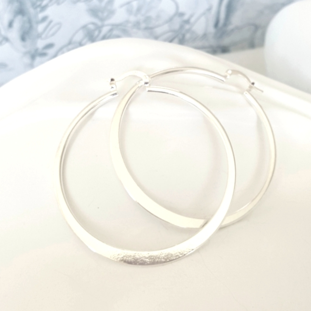 925 Sterling Silver Hoop Earrings